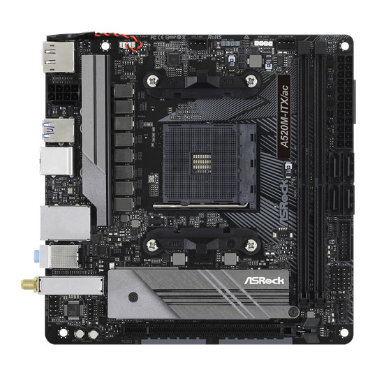 AsRock AMD A520M AM4 ITX/AC Mini-ATX Motherboard