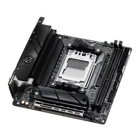 ASRock AMD B650I Lightning WIFI AM5 PCIe5 DDR5 Mini-ITX Refurbished Motherboard : image 3