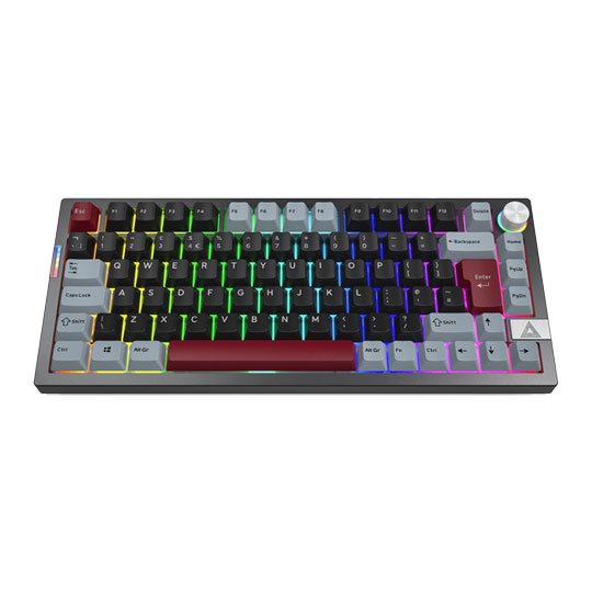 Montech MKey PRO Wireless/Wired 75% Darkness Gateron Brown Switch0 RGB Mechanical Gaming Keyboard